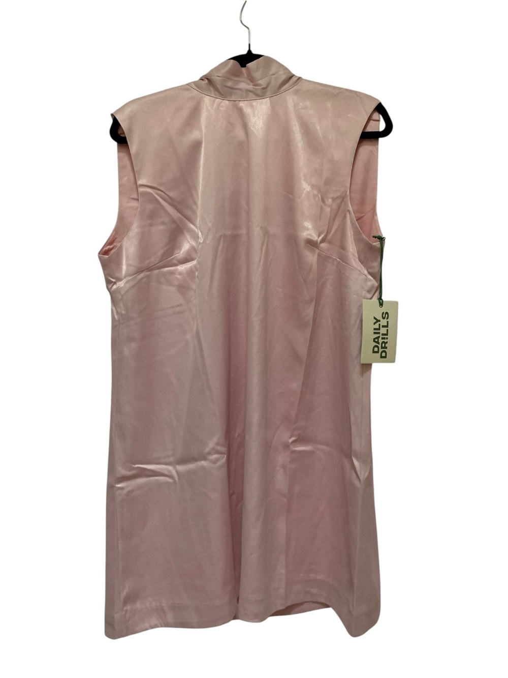 Daily Drills Light Pink Sleeveless Mini Dress L NWT